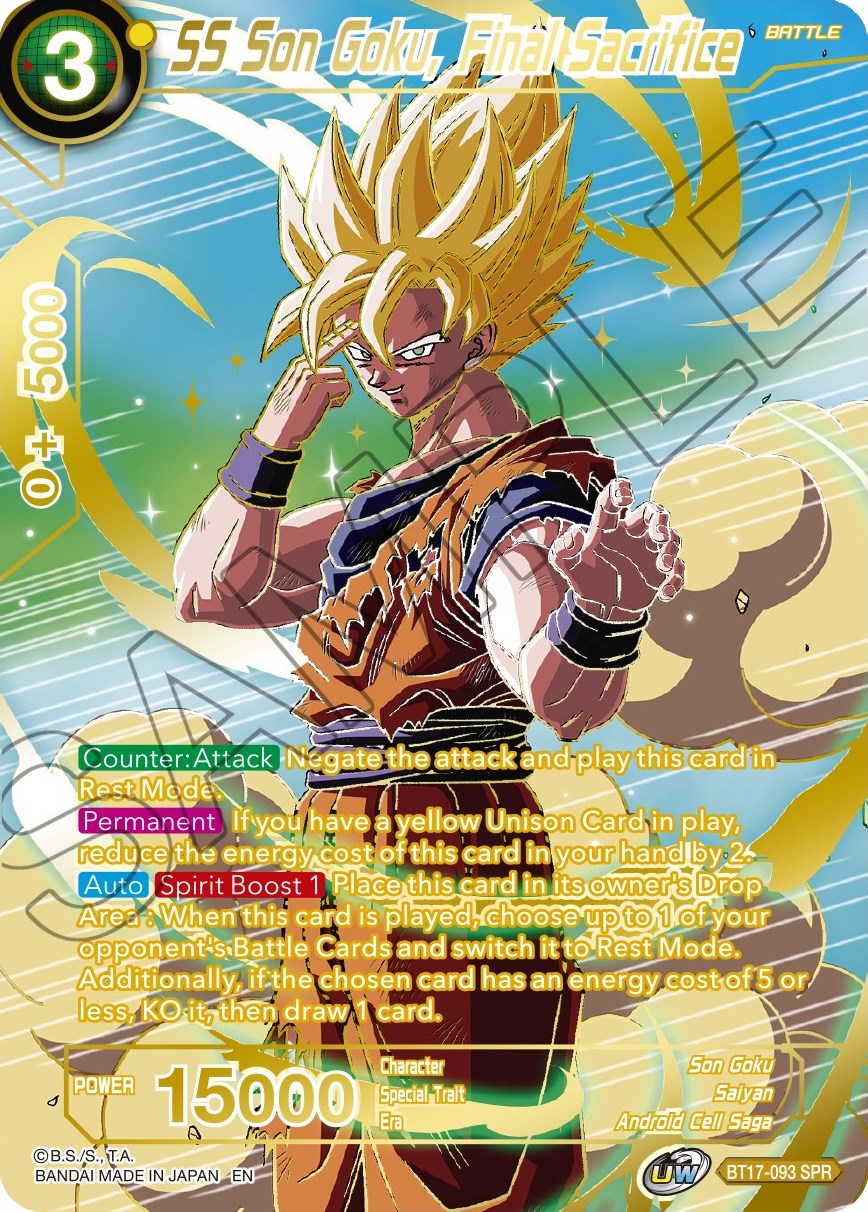 SS Son Goku, Final Sacrifice (SPR)