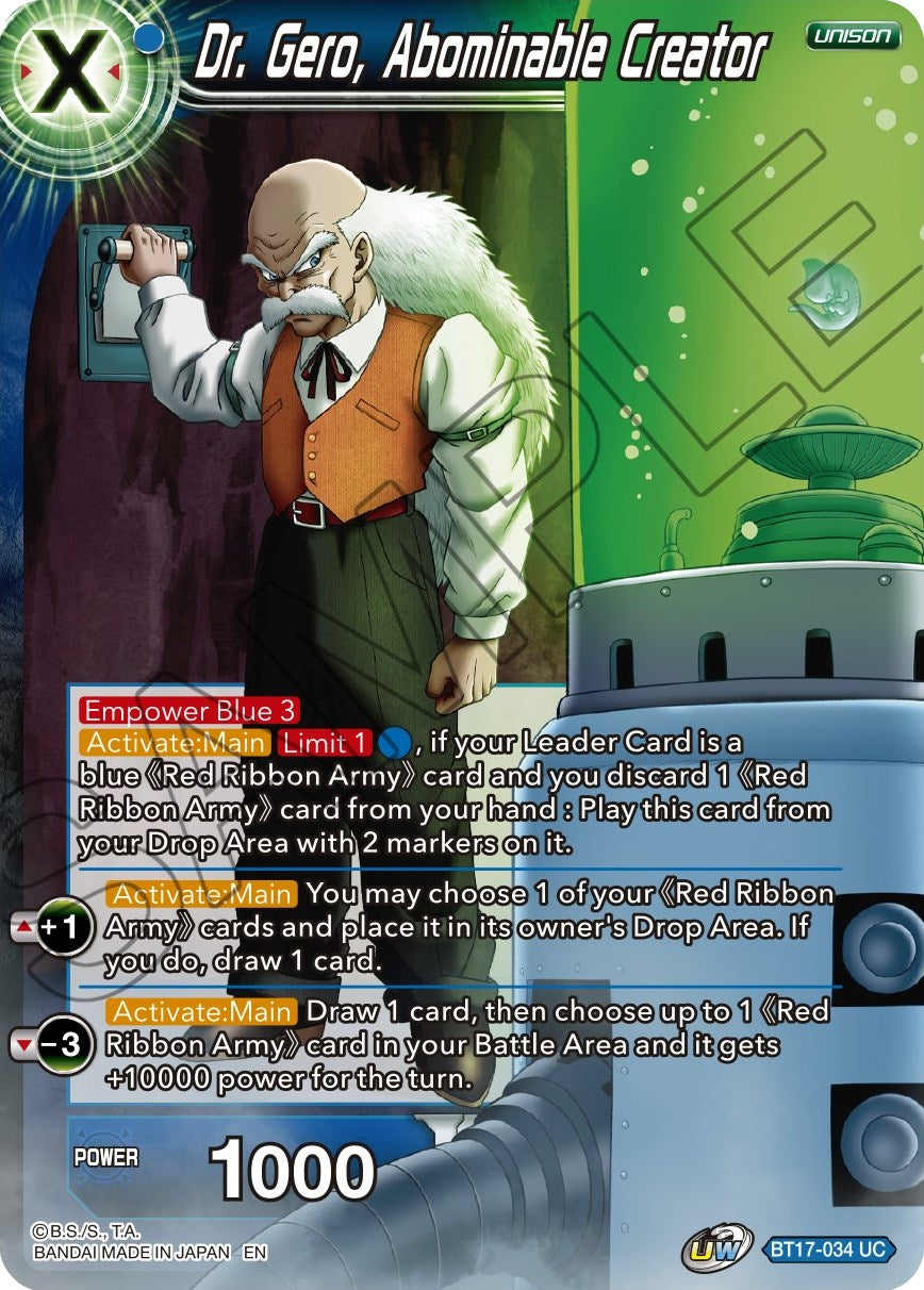 Dr. Gero, Abominable Creator