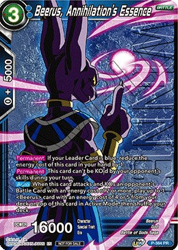 Beerus, Annihilation's Essence (Tournament Pack Vol. 8) (Winner)