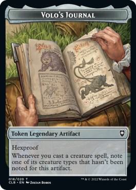 Treasure // Volo's Journal Double-Sided Token (Back)