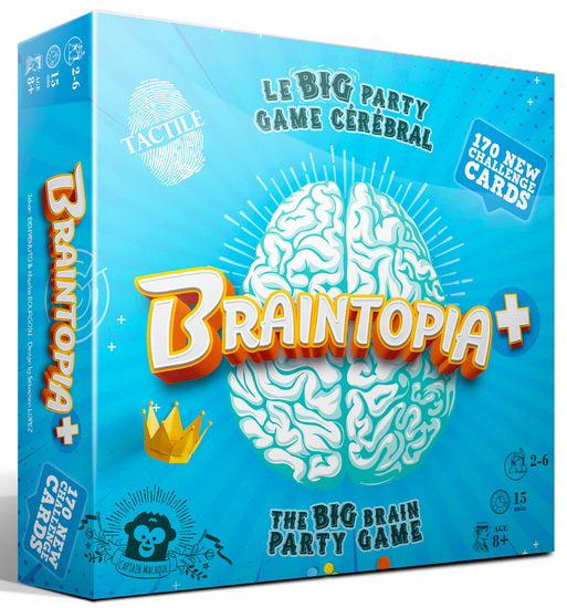 Braintopia+ – Brain Challenge Party Game (French Edition)