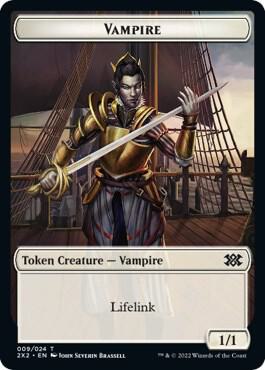 Saproling // Vampire Double-Sided Token (Back)