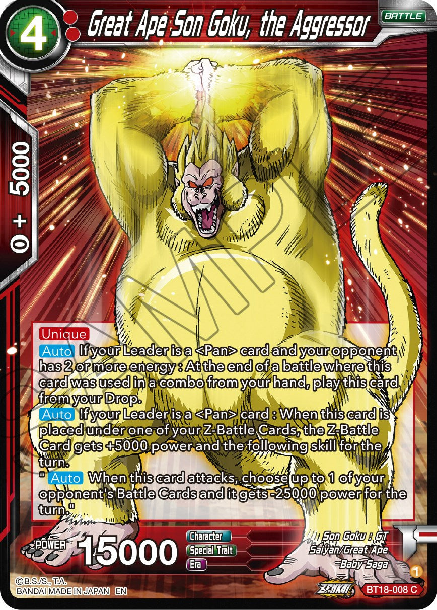 Great Ape Son Goku, the Aggressor