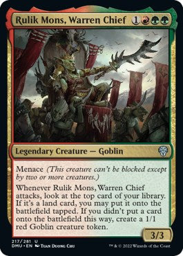 Rulik Mons, Warren Chief