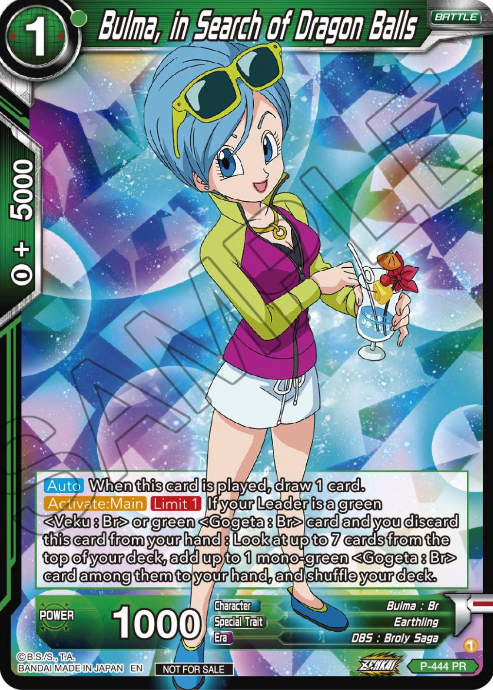 Bulma, In Search of Dragon Balls (Zenkai Series Tournament Pack Vol.2)