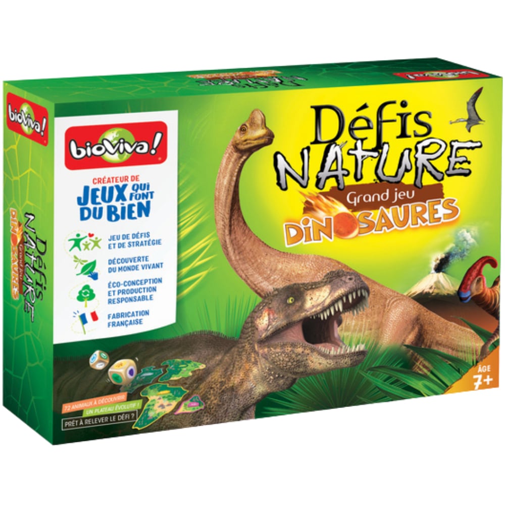 Défis Nature – Grand Jeu Dinosaures | Jeu de Société (Français) | Bioviva