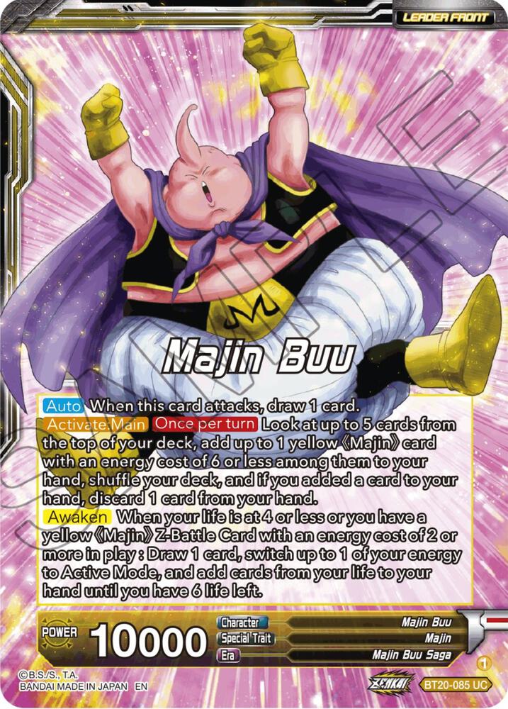 Majin Buu // Majin Buu, Absorption Complete (Back)