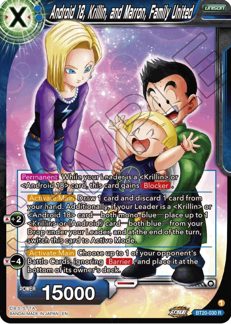 Android 18, Krillin, and Maron, Family United