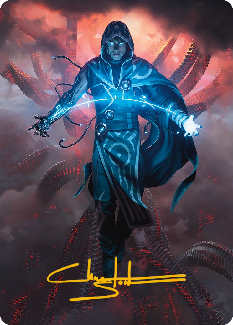 Jace, the Perfected Mind Art Card (15/81) (Gold-Stamped Signature)