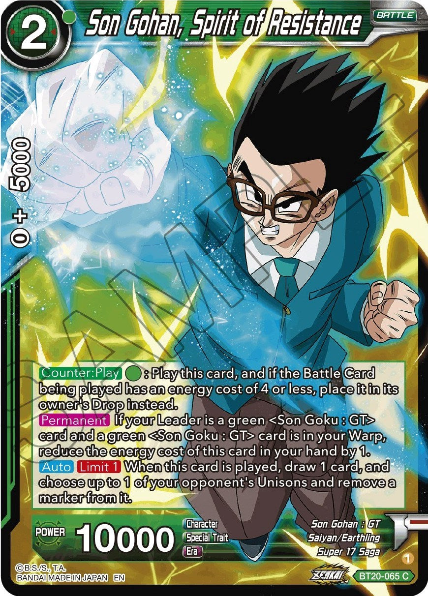 Son Gohan, Spirit of Resistance