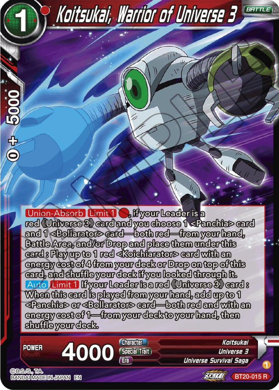Koitsukai, Warrior of Universe 3