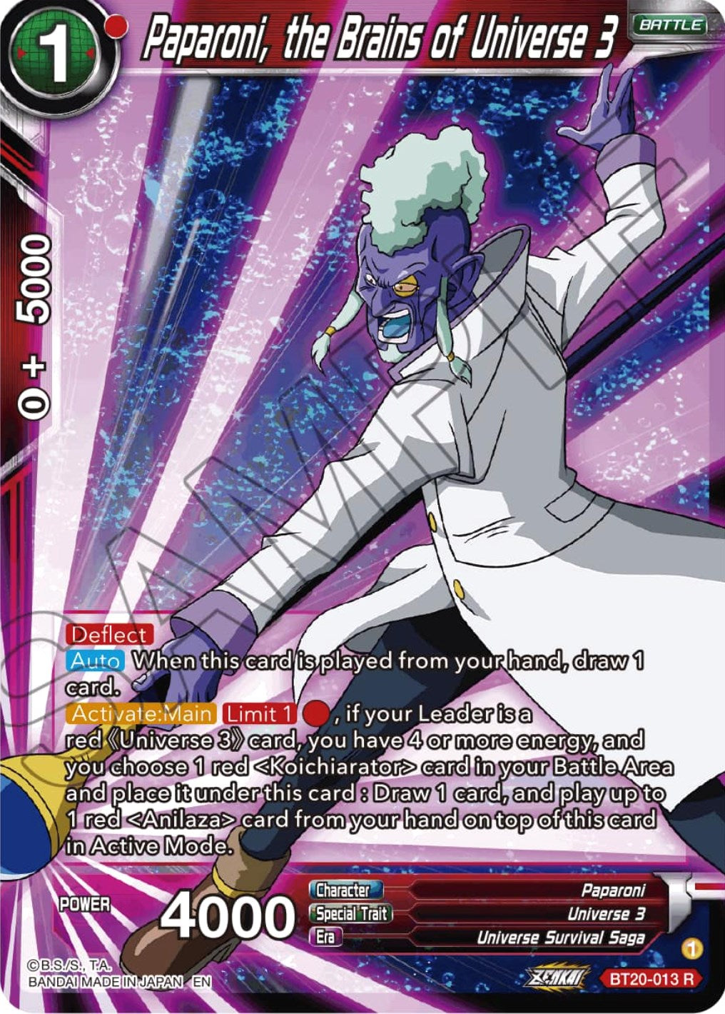 Paparoni, the Brains of Universe 3