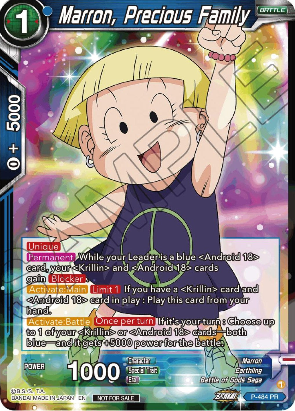 Marron, Precious Family (Zenkai Series Tournament Pack Vol.3)