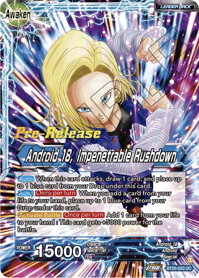 Android 18 // Android 18, Impenetrable Rushdown