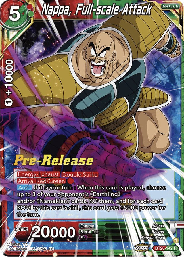 Nappa, Full-scale Attack