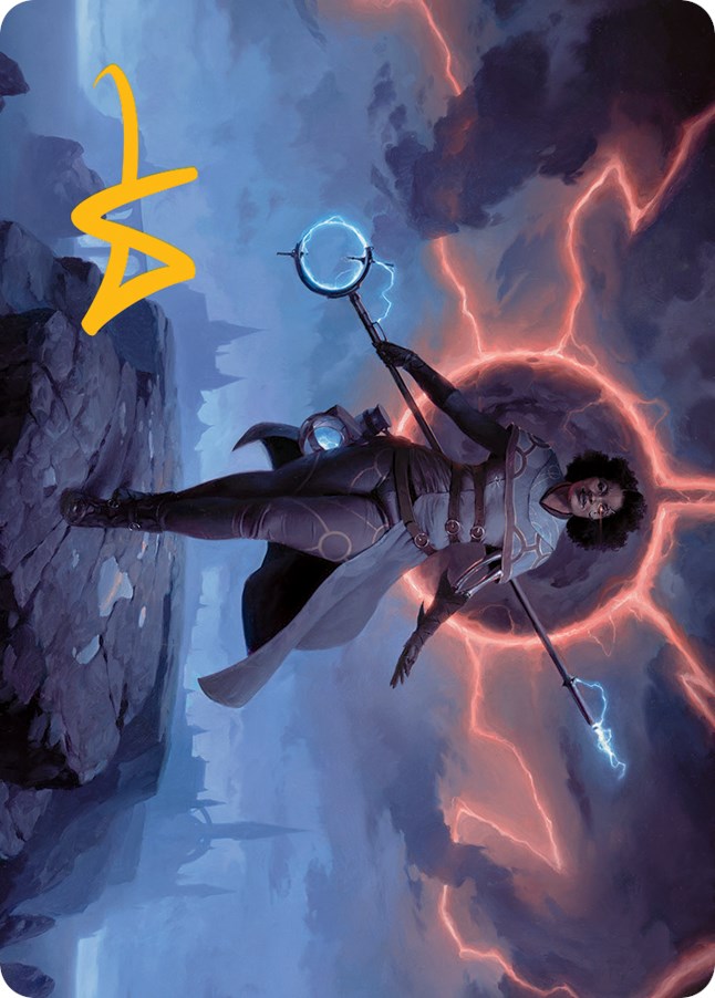 Rona, Herald of Invasion Art Card (Gold-Stamped Signature)