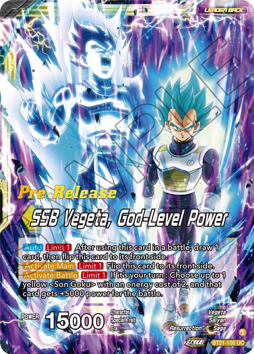 SSB Son Goku // SSB Vegeta, God-Level Power