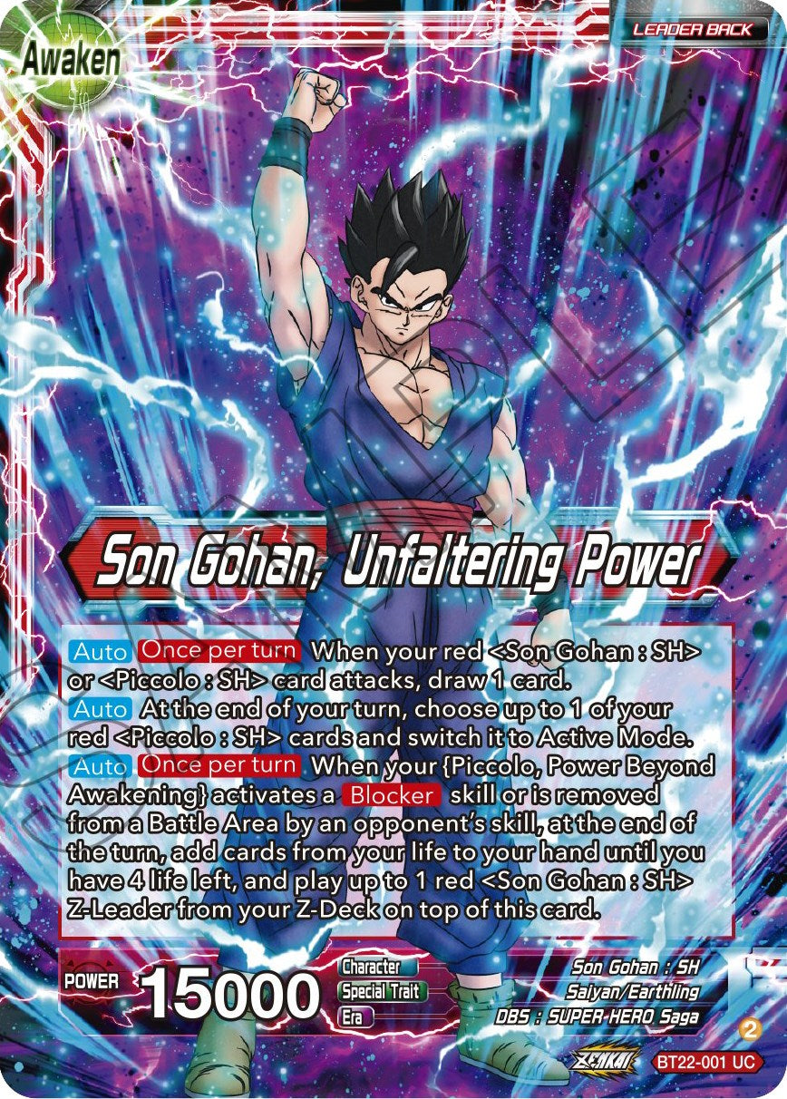 Son Gohan // Son Gohan, Unfaltering Power