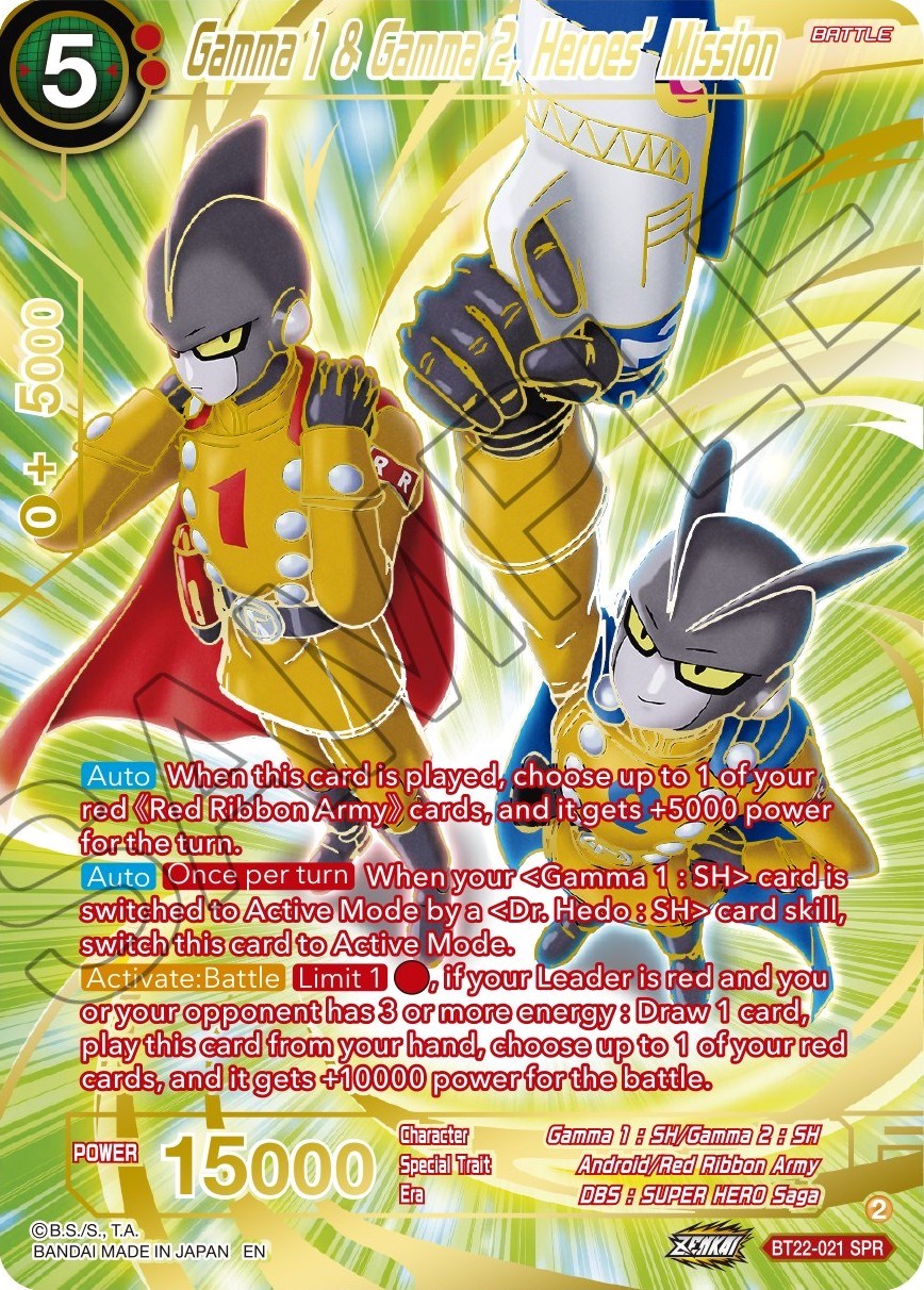 Gamma 1 & Gamma 2, Heroes' Mission (SPR)