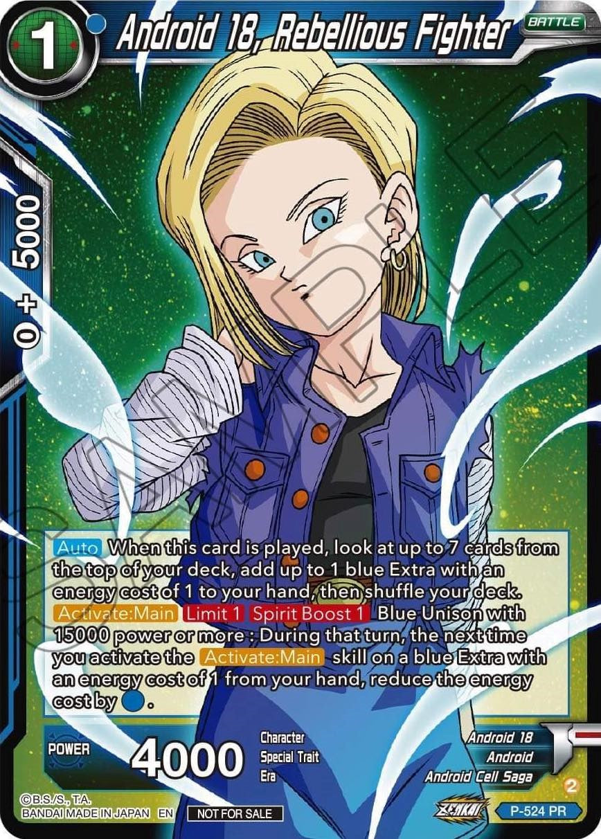 Android 18, Rebellious Fighter (Zenkai Series Tournament Pack Vol.5)