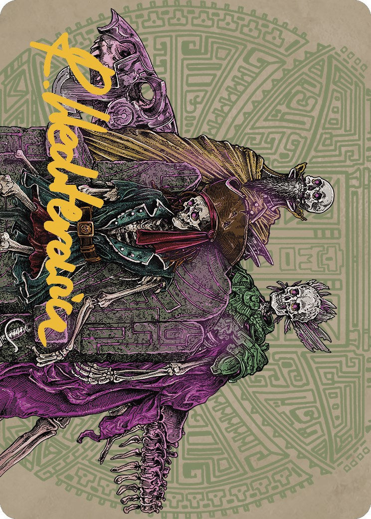 Throne of the Grim Captain Art Card (Gold-Stamped Signature)