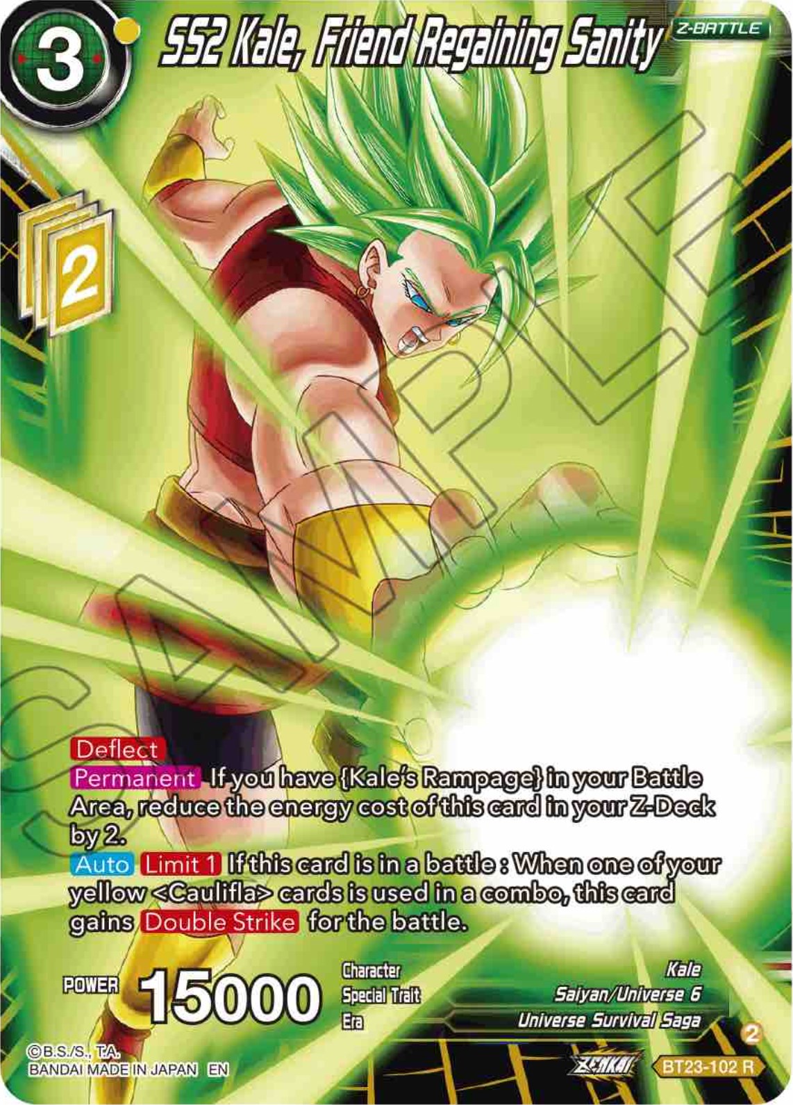 SS2 Kale, Friend Regaining Sanity