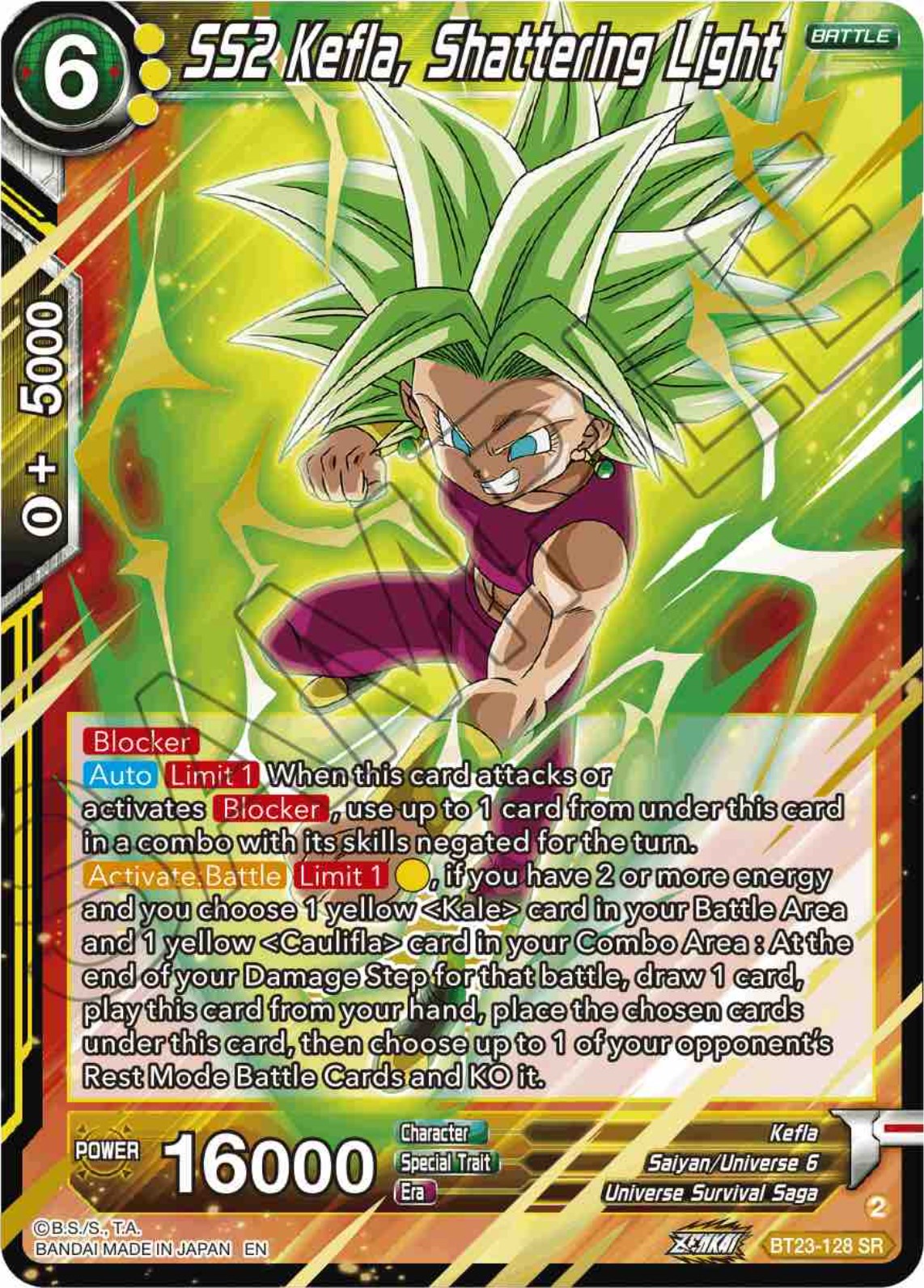 SS2 Kefla, Shattering Light
