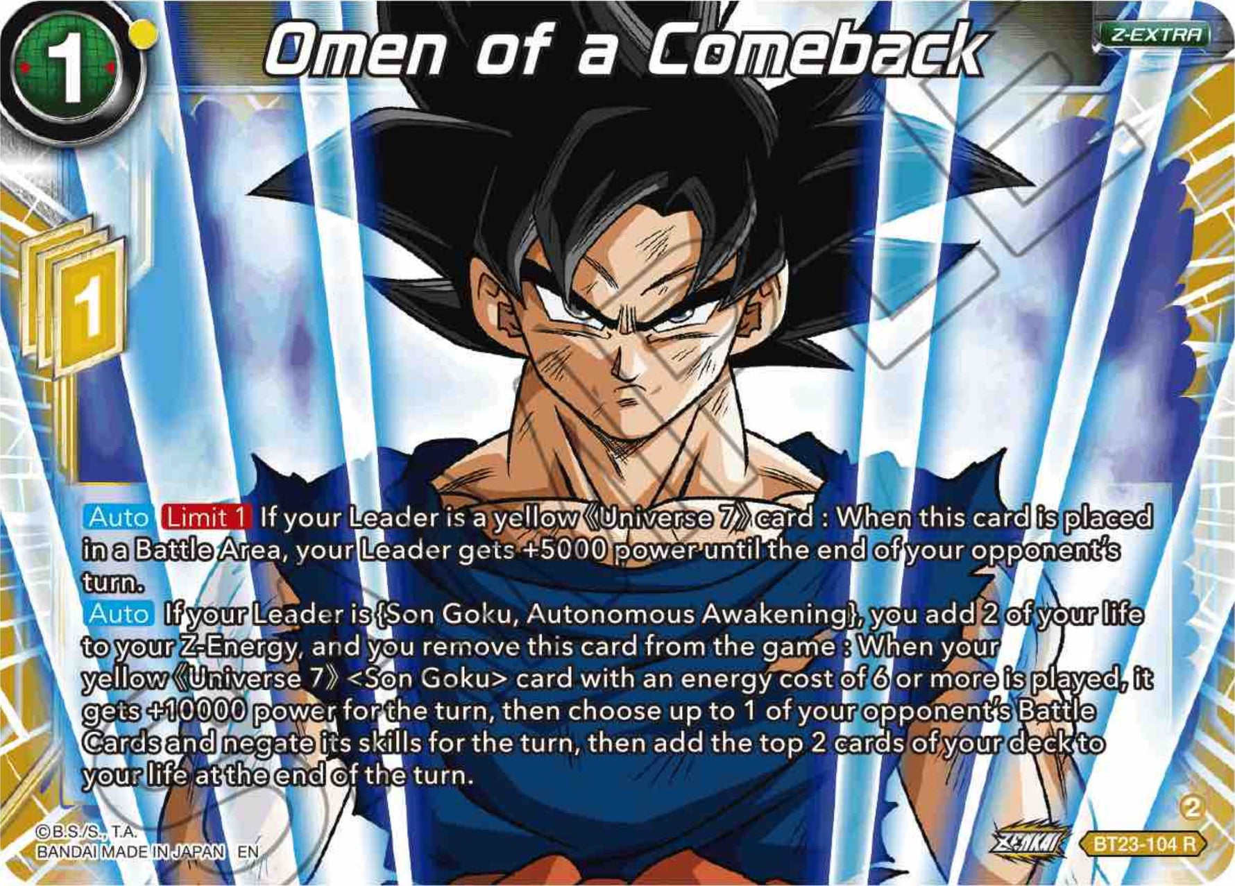 Omen of a Comeback