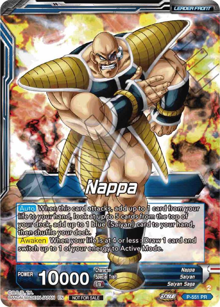 Nappa // Vegeta & Nappa, Saiyan Invasion (Back)
