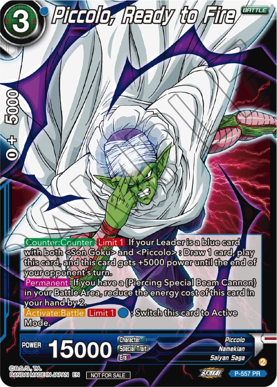 Piccolo, Ready to Fire (Zenkai Series Tournament Pack Vol.6)