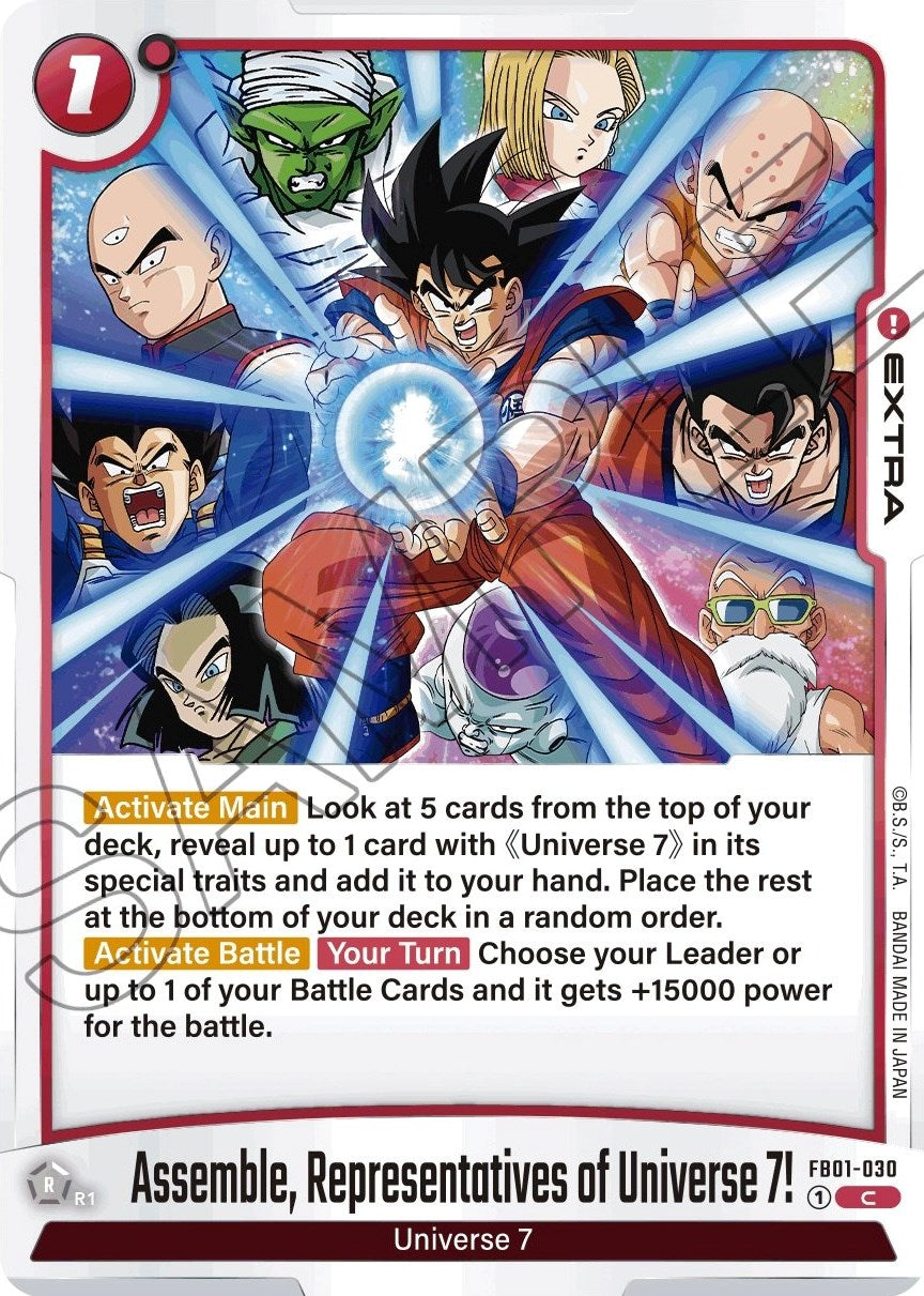 Assemble, Representatives of Universe 7!