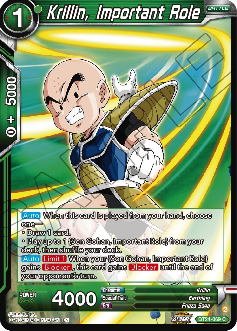 Krillin, Important Role