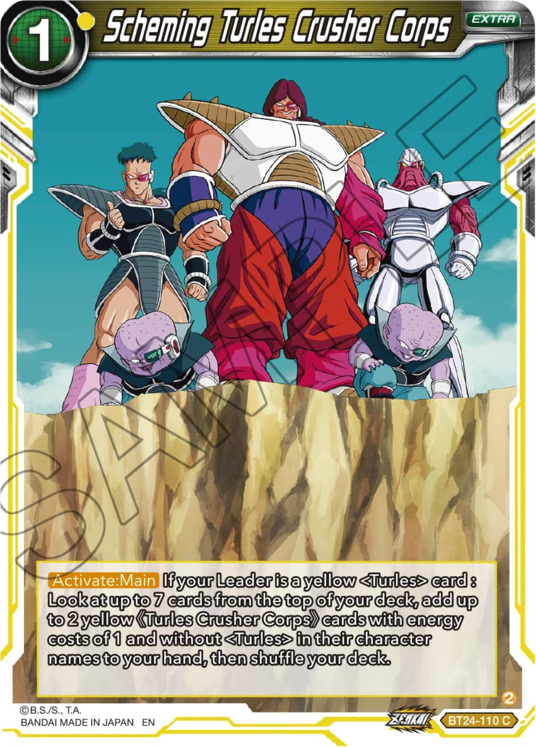 Scheming Turles Crusher Corps