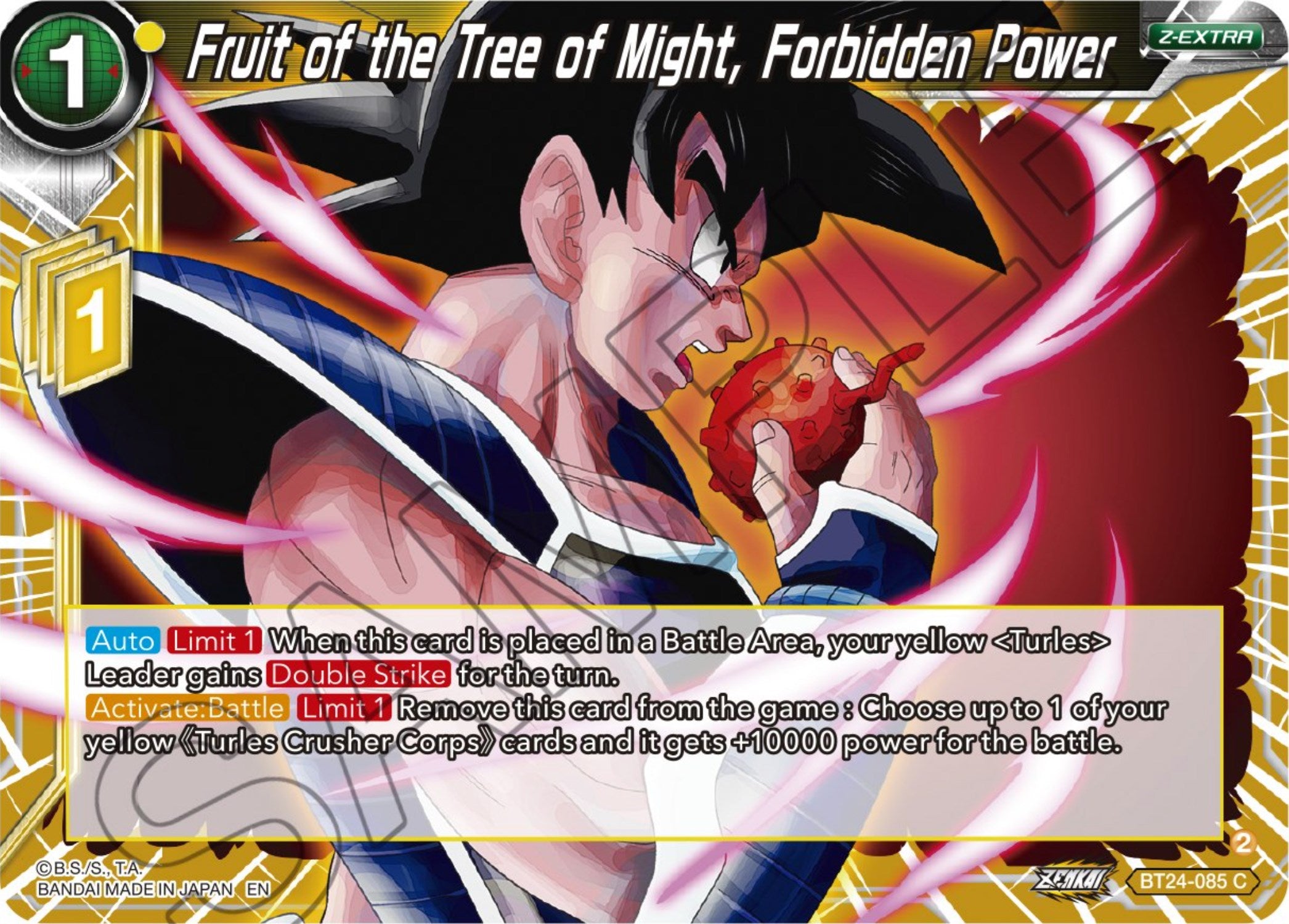 Fruit of the Tree of Might, Forbidden Power