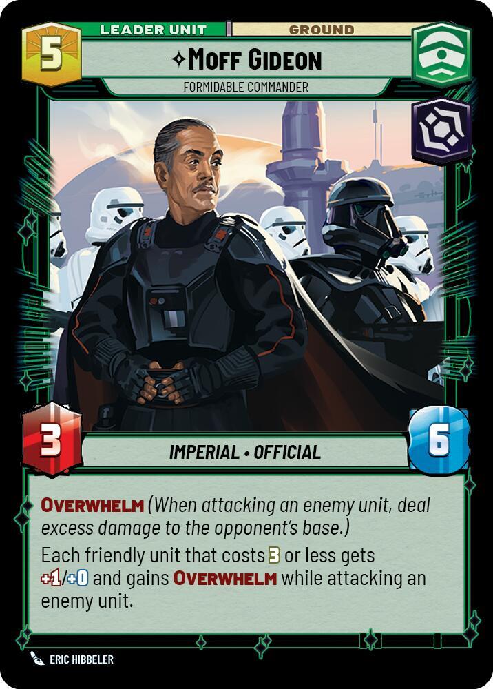 Moff Gideon - Formidable Commander (Back)
