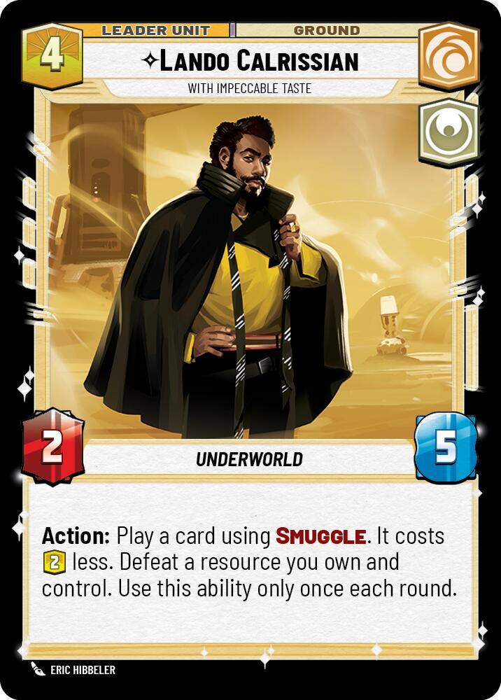 Lando Calrissian - With Impeccable Taste (Back)