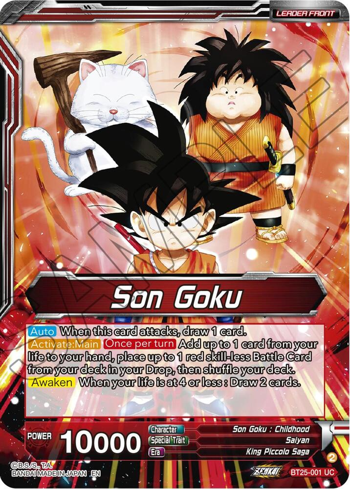 Son Goku // Son Goku Face-Off With the Great Demon King (Back)