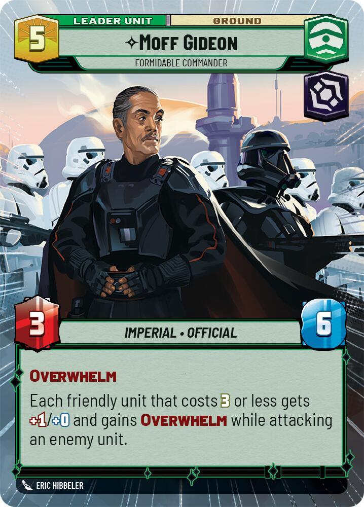 Moff Gideon - Formidable Commander (Hyperspace) (Back)