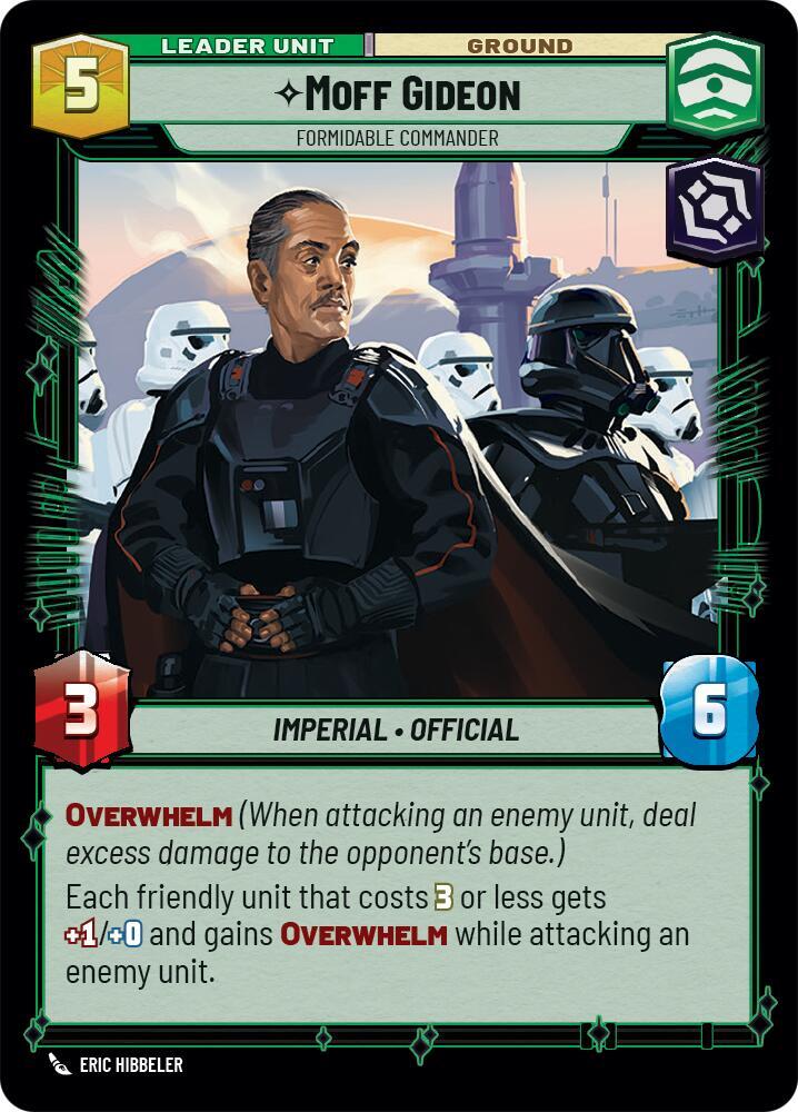 Moff Gideon - Formidable Commander (Back)