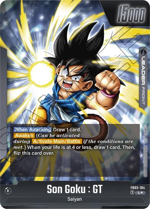 Son Goku : GT - FB03-104 (Alternate Art) (Back)
