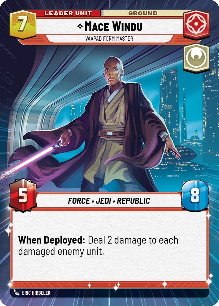 Mace Windu - Vaapad Form Master (Hyperspace) (Back)