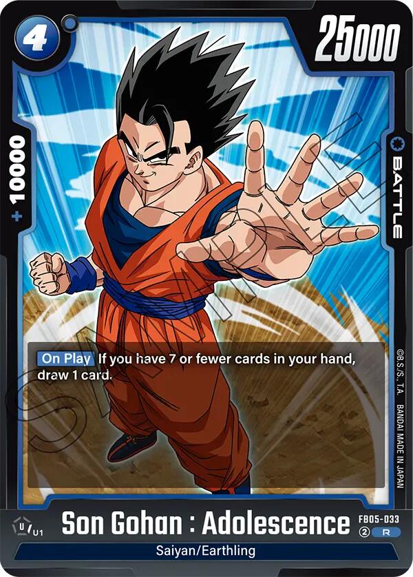 Son Gohan : Adolescence - FB05-033