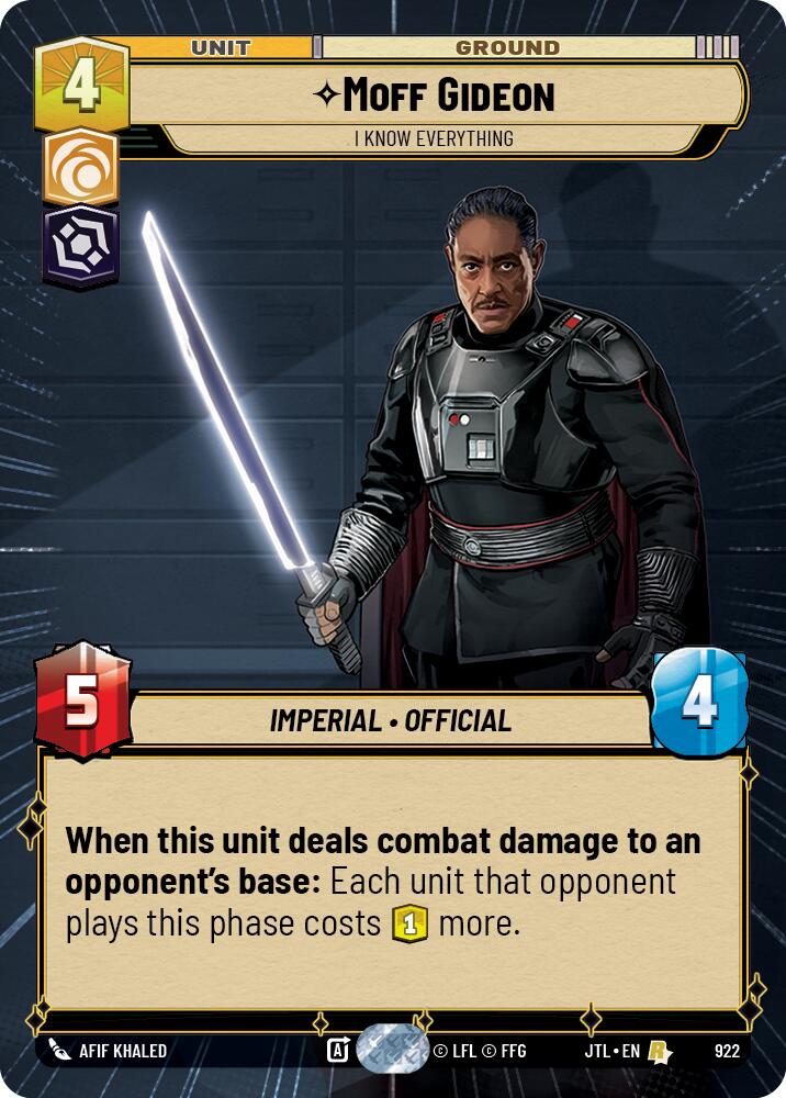 Moff Gideon - I Know Everything (Hyperspace Foil)