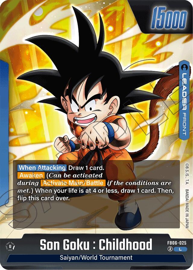 Son Goku : Childhood - FB06-025 (Back)