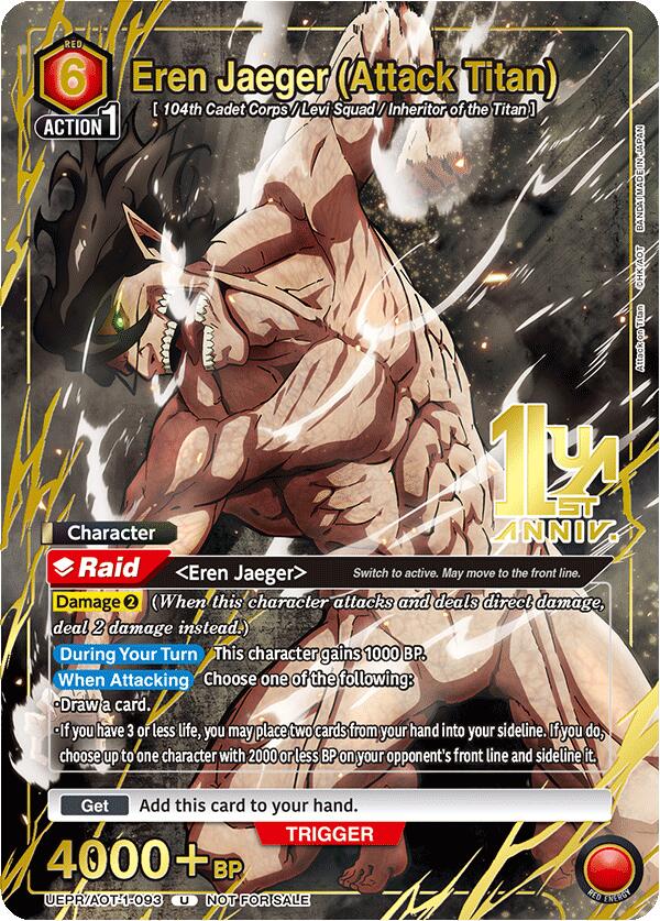 Eren Jaeger (Attack Titan) (093) (Gold)