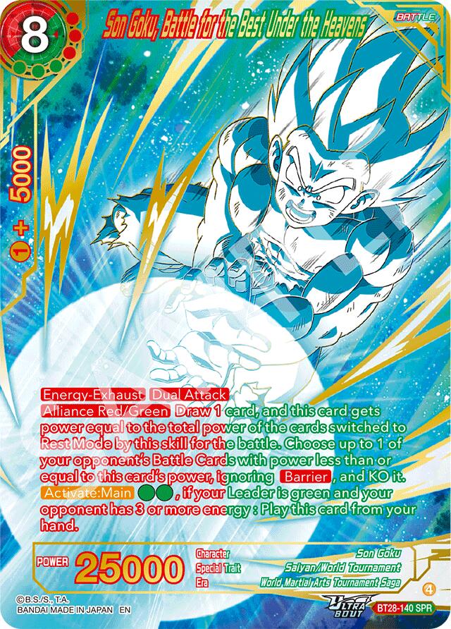 Son Goku, Battle for the Best Under the Heavens (SPR)
