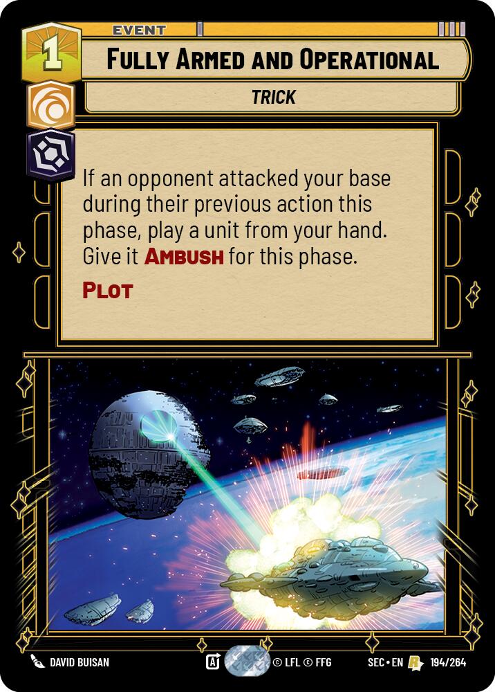 Fully Armed and Operational