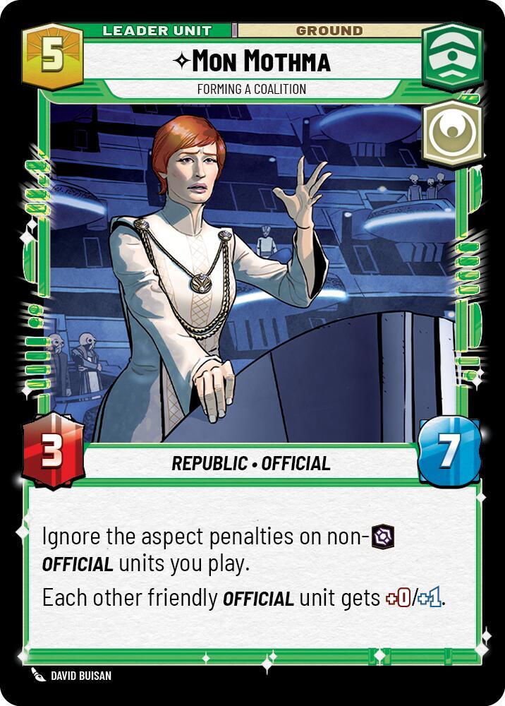 Mon Mothma - Forming a Coalition (Back)