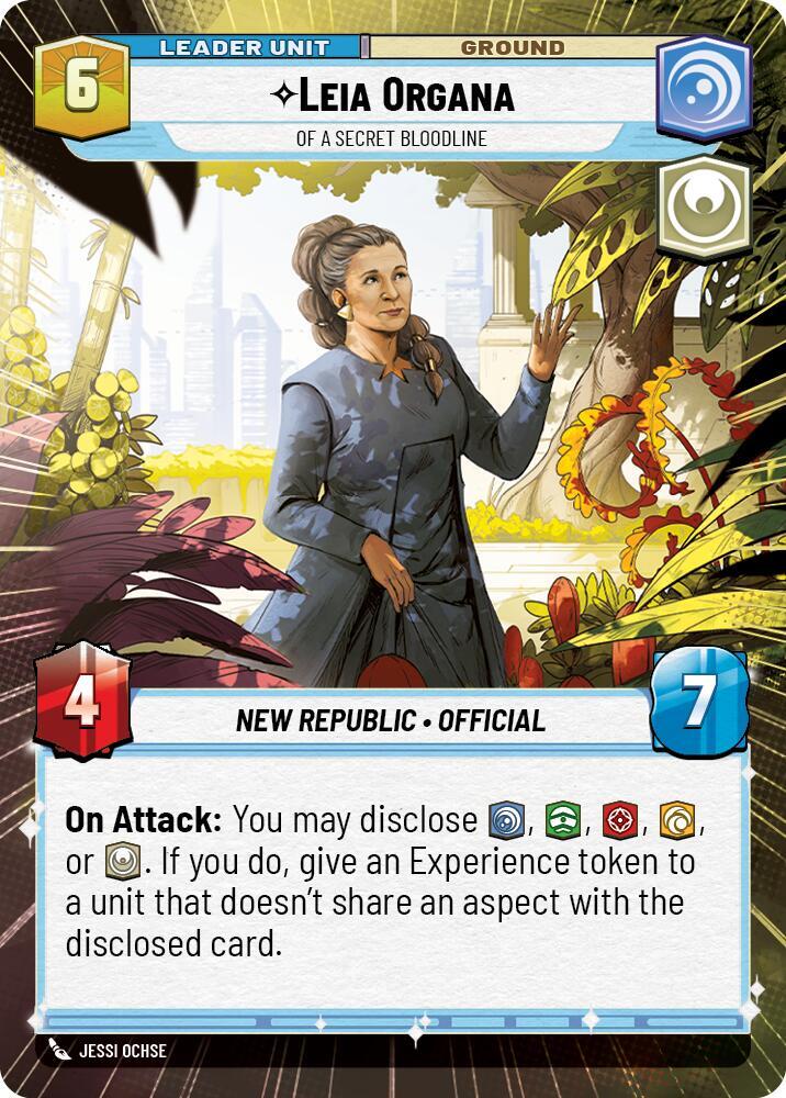 Leia Organa - Of A Secret Bloodline (Hyperspace) (Back)