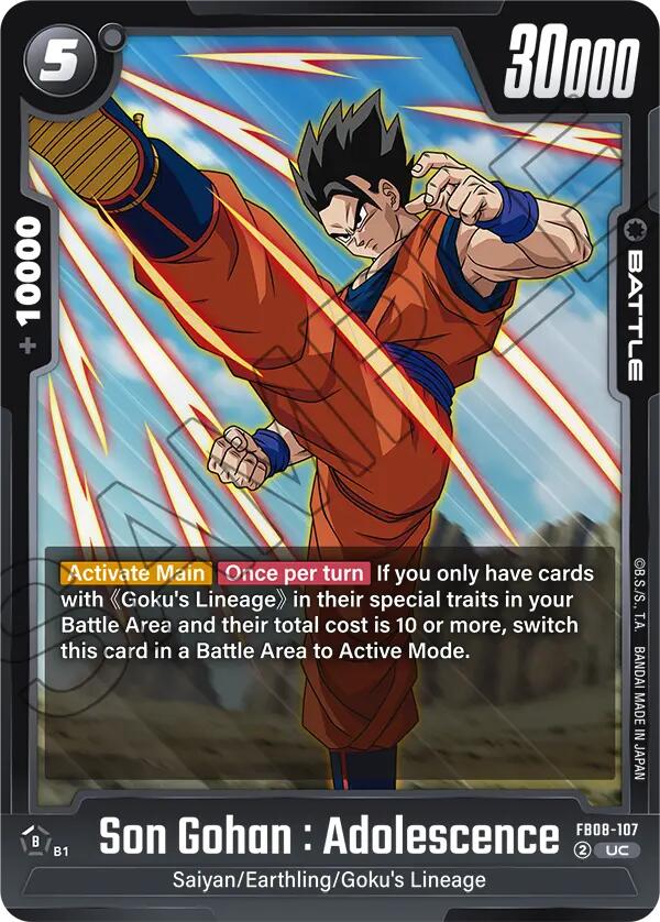 Son Gohan : Adolescence - FB08-107